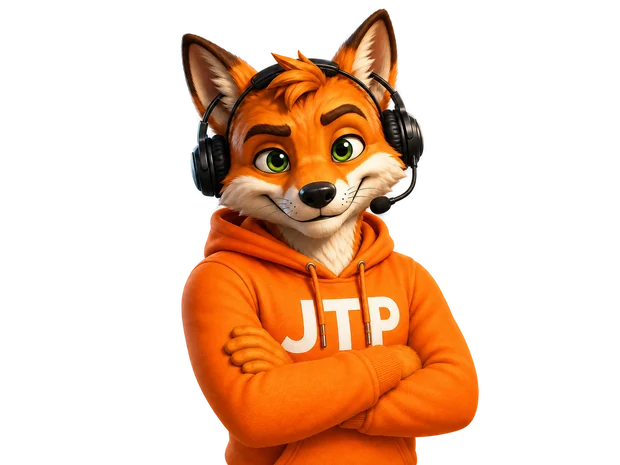 Renardo Closer — renard en hoodie orange, univers closing et vente