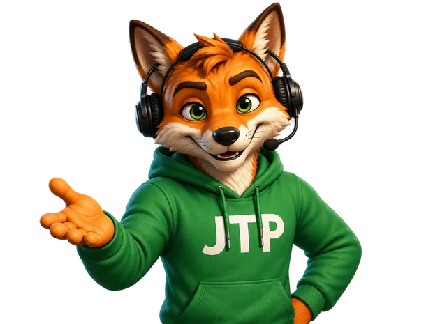 Renardo Entretien — renard en hoodie vert, univers entretien d'embauche